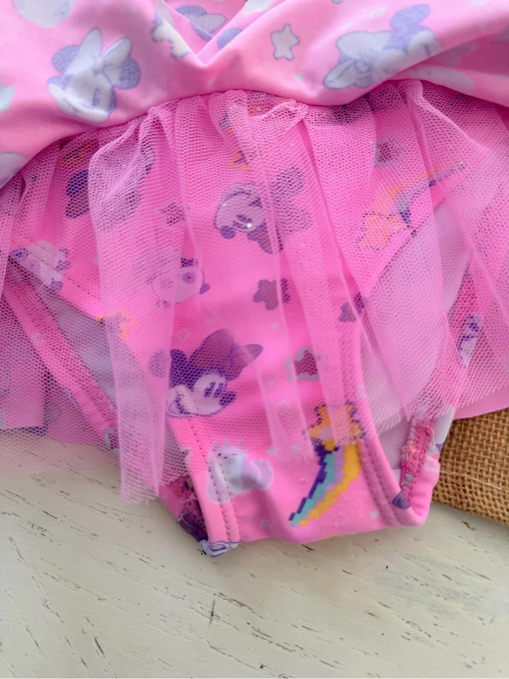 Disney Pink Minnie Mouse Bikini Set with Purple Accents